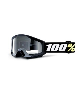 100% 100% STRATA MINI YOUTH GOGGLES W/ CLEAR LENS BLACK