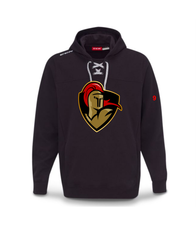 CRUSADERS CCM TEAM LACE HOODIE BLACK