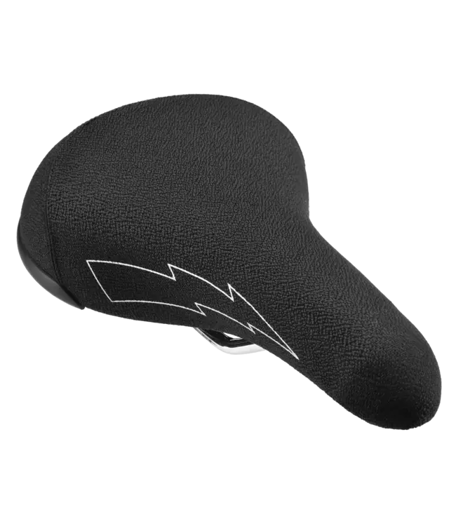 SE BIKES SEAT FLYER BLACK W/SILVER LOGO