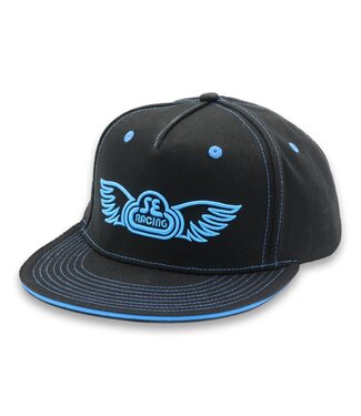 SE HAT WING FLAT BILL BLACK