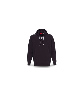 CCM TEAM FLEECE LACE HOODIE SR F7512 BLACK XS