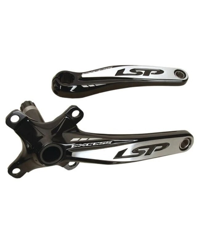 EXCESS LSP 2 PIECE CRANKS 4 BOLT 165MM 4 BOLT BLACK