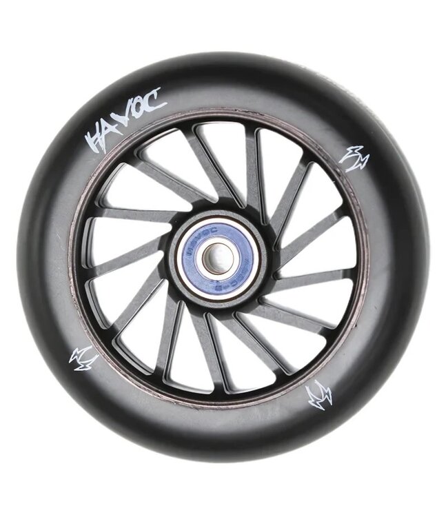 HAVOC WHEEL 110MM X 24MM DEJION BLACK (EACH)