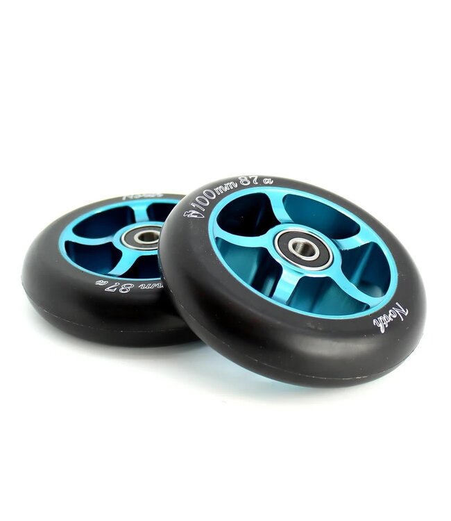 NORTH 1ST SCOOTER WHEEL 100MM TEAL (PAIR)