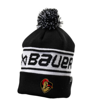 Bauer CRUSADERS GAMEDAY BAUER TEAM RIBBED POM TOQUE OSFA BLACK