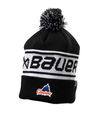 Bauer GLACIERS BAUER TEAM RIBBED POM TOQUE OSFA BLACK