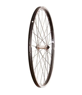EVO EVO TOUR 19 27.5" FRONT WHEEL QR BLACK (SILVER SPOKES)