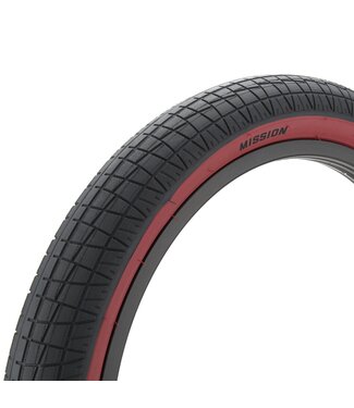 Mission MISSION FLEET TIRE 20 X 2.40" BLACK/RED WALL