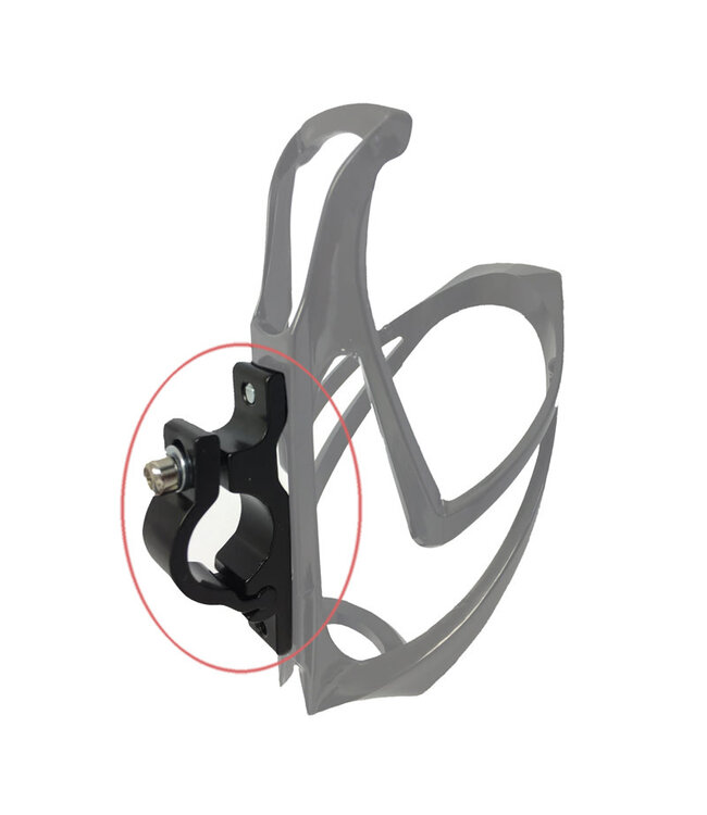 DAMCO HANDLEBAR BOTTLE CAGE BRACKET ADAPTER 22.2 BLACK