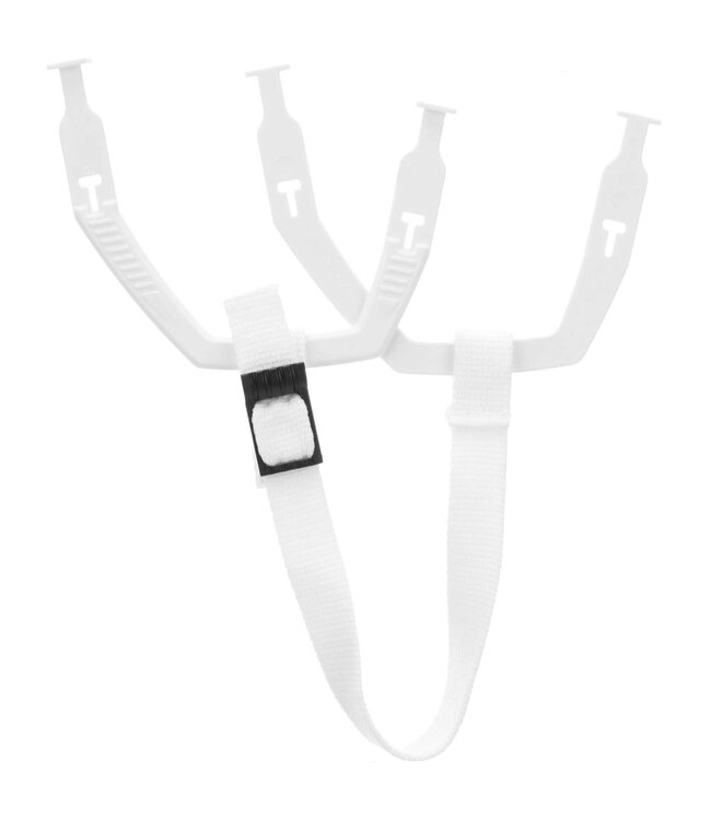CCM HELMET EAR LOOPS/CHIN STRAP WHITE