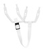 CCM HELMET EAR LOOPS + CHIN STRAP WHITE (PAIR)