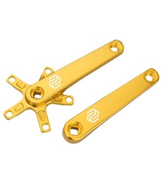 Promax PROMAX SQ-1 JIS SQUARE TAPER CRANK 5 BOLT GOLD 140MM
