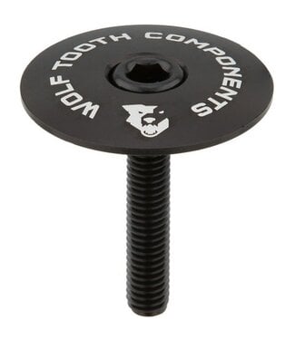 WOLF TOOTH WOLF TOOTH ULTRALIGHT STEM CAP AND BOLT 1-1/8 BLACK