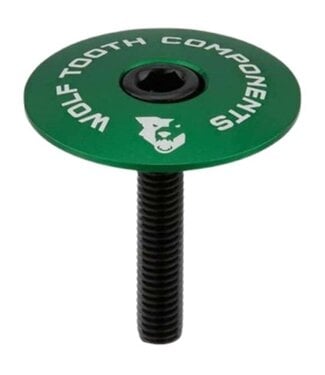WOLF TOOTH WOLF TOOTH ULTRALIGHT STEM CAP AND BOLT 1-1/8 GREEN