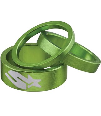 Spank SPANK HEADSET SPACER KIT 1-1/8" GREEN