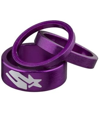 Spank SPANK HEADSET SPACER KIT 1-1/8" PURPLE