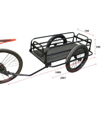 Damco DAMCO HEAVY DUTY FOLDING CARGO TRAILER 20" WHEEL (MAX 220 LBS)