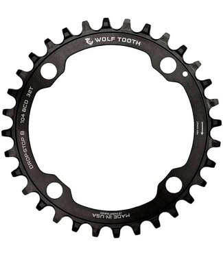 WOLF TOOTH WOLF TOOTH CHAINRING 4 BOLT 104BCD 32T BLACK