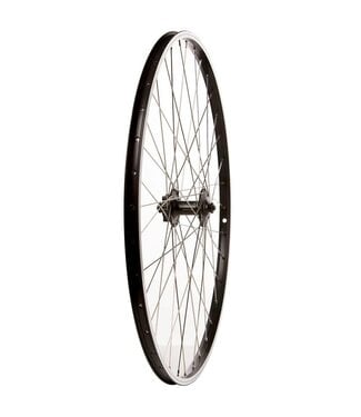 Alex ALEX DM18 29"/700C FRONT WHEEL DISC QR BLACK (SILVER SPOKES)