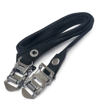 Wellgo WELLGO DELUXE TOE CLIP STRAPS (PAIR)