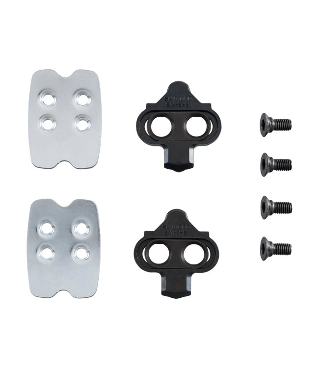 SHIMANO SM-SH51 SINGLE RELEASE MTB CLEATS BLACK W/ CLEAT NUT
