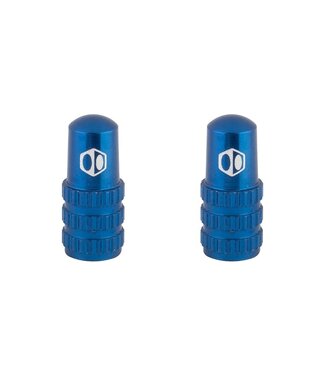 Box BOX ONE PRESTA VALVE CAPS BLUE