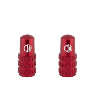 Box BOX ONE PRESTA VALVE CAPS RED