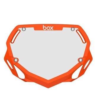 Box BOX TWO NUMBER PLATE ORANGE SMALL