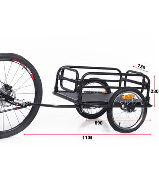Damco DAMCO FOLDING CARGO TRAILER 20" WHEEL (MAX 135 LBS)