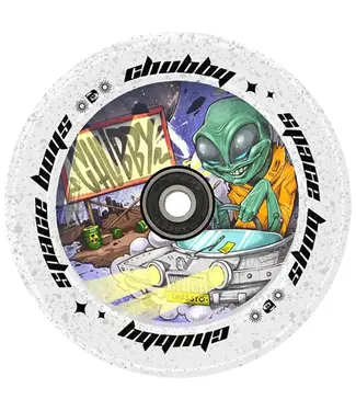 CHUBBY CHUBBY SPACEBOYS WHEEL 110MM X 24MM ALIEN WHITE (EACH)