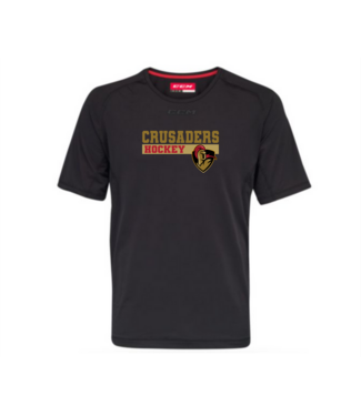 CCM CRUSADERS CCM PREMIUM TRAINING SS SHIRT BLACK SR