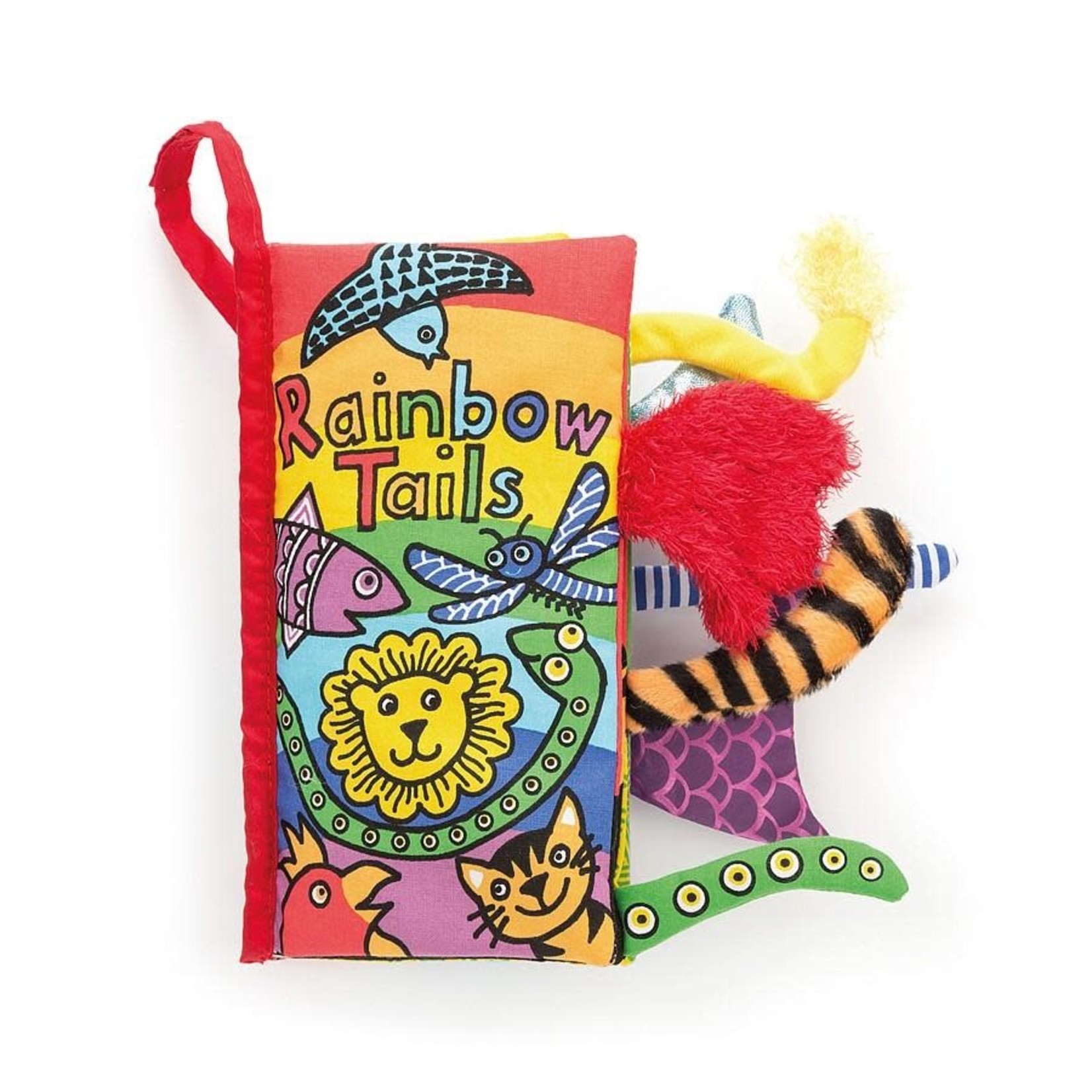 Jellycat Jellycat tails soft book Rainbow