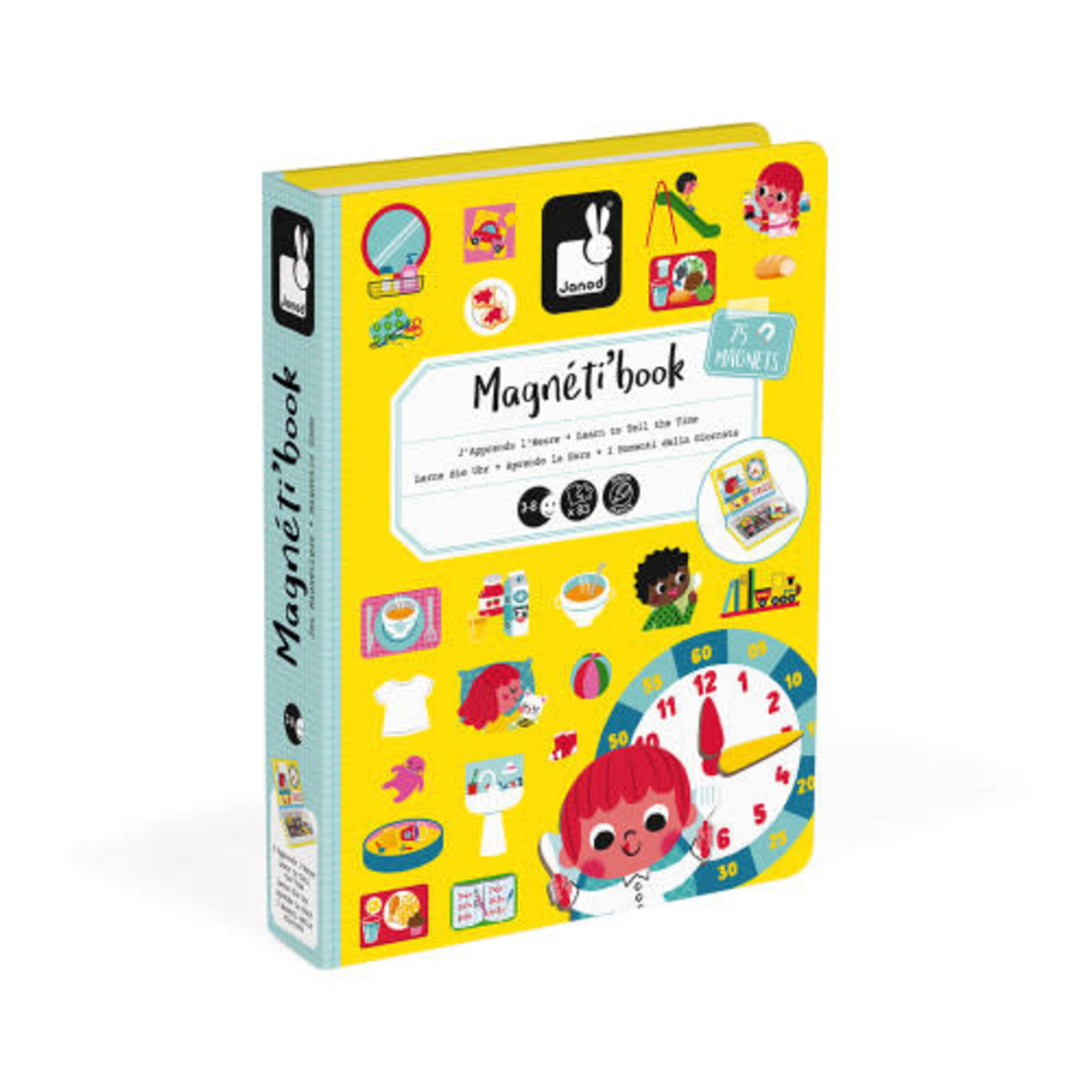 Janod Magnetibooks - Learn to Tell Time