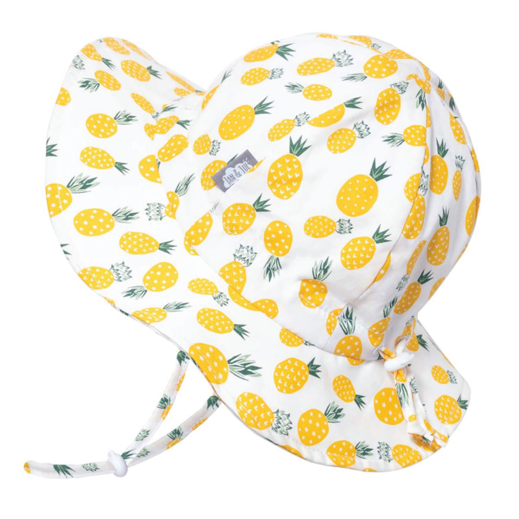 jan & jul Jan & Jul Cotton Floppy Hat - Yellow Pineapple