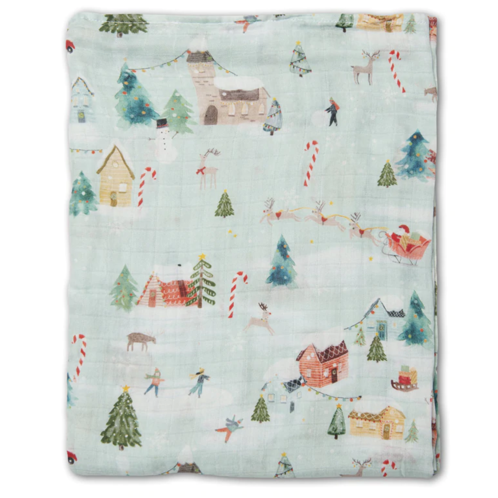 Loulou Lollipop Loulou Lollipop Muslin Swaddle (Merry And Bright)