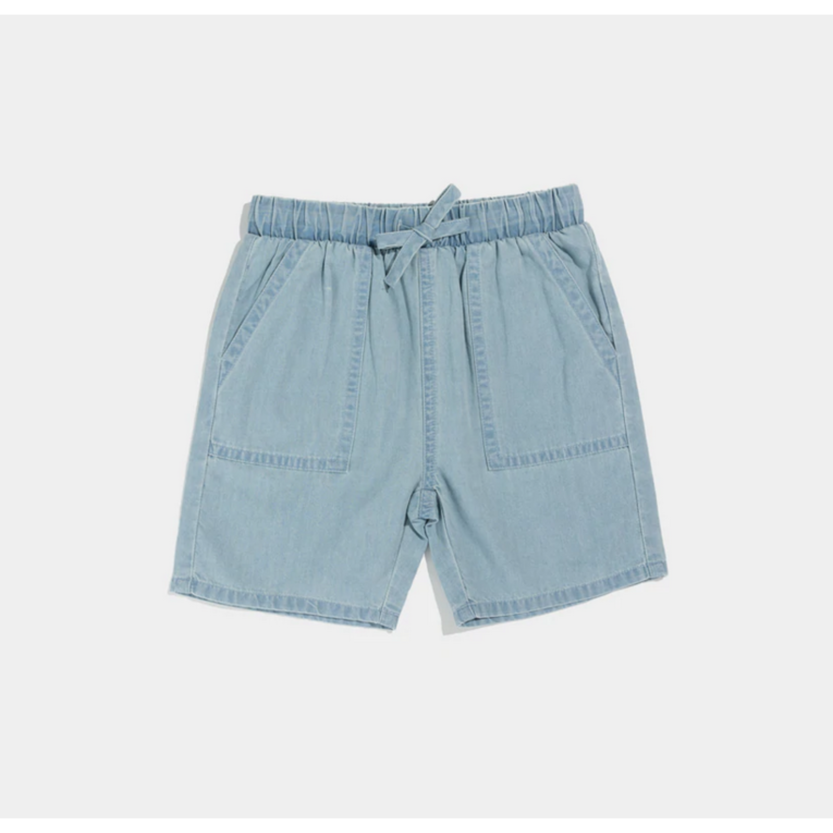 miles the label Mile The Label Chambray Boy's Shorts
