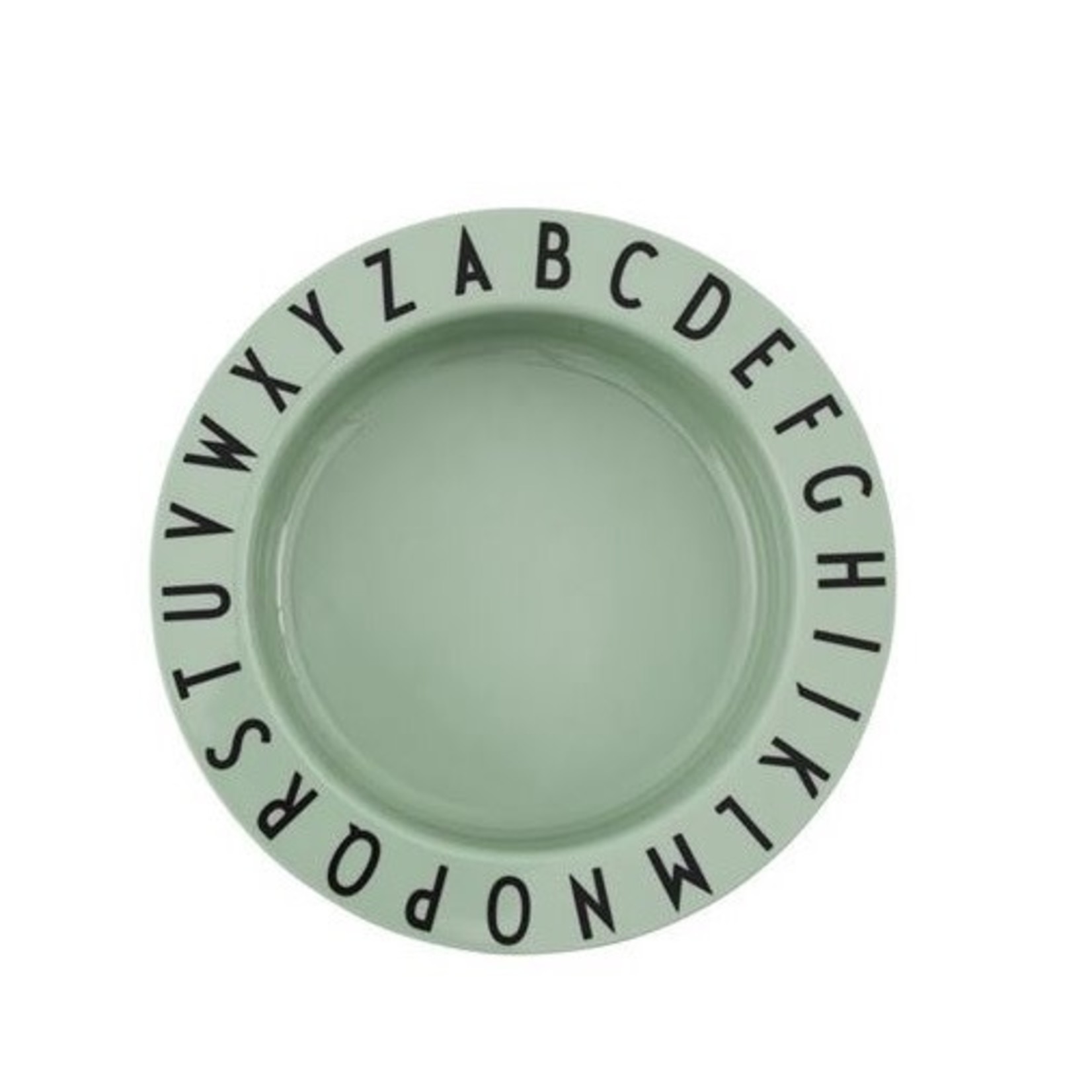 Design Letters Eat & Learn Deep Plate Tritan-Green