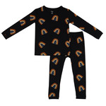 kyte baby Kyte Baby Toddler Pajama Set (Toddler) - Rust Rainbow Midnight