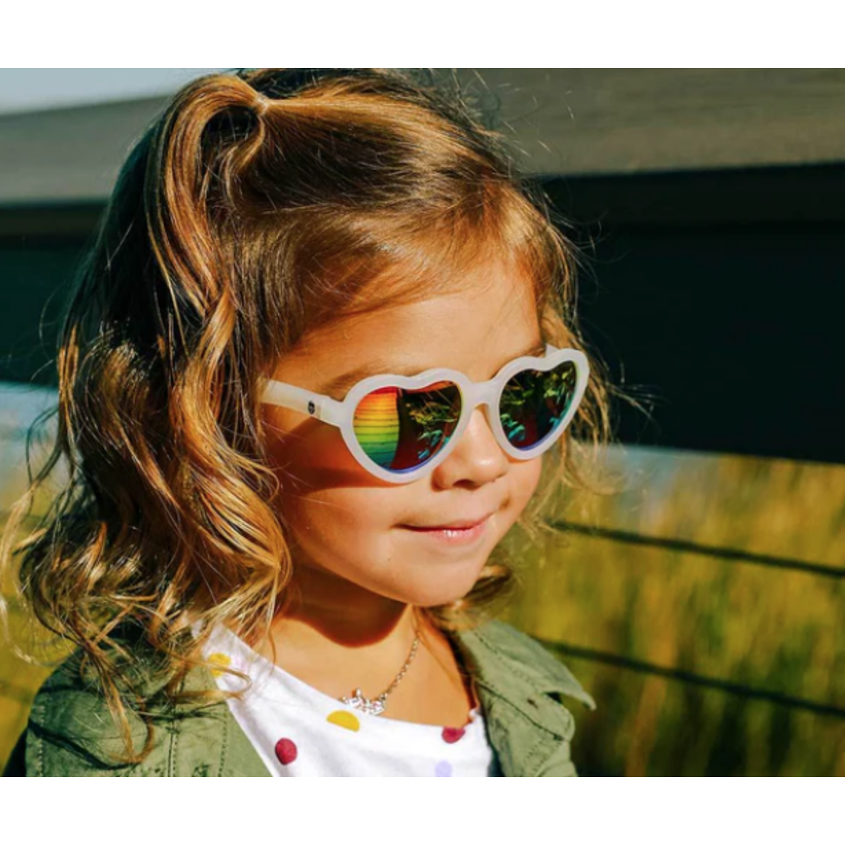 babiators Babiators Limited Edition Heart Non-Polarized Sunglasses 3-5 Rainbow Bright