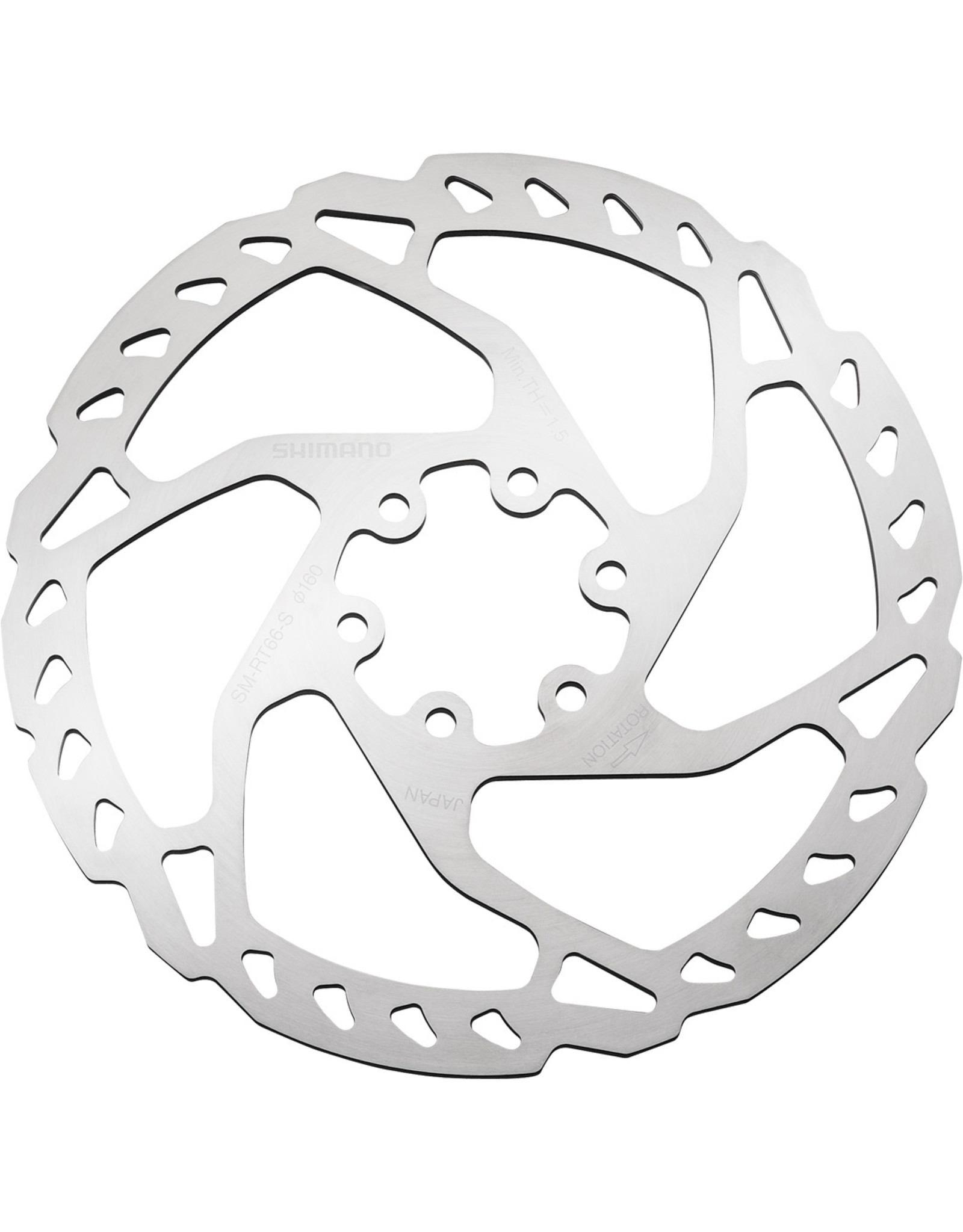 ROTOR FOR DISC BRAKE, SMRT66, S 160MM, 6BOLT TYPE Bike Bros.