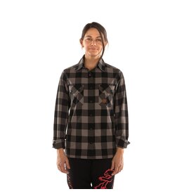 Chromag CHROMAG WOMENS BUTTON UP LS BURKE CHARCOAL