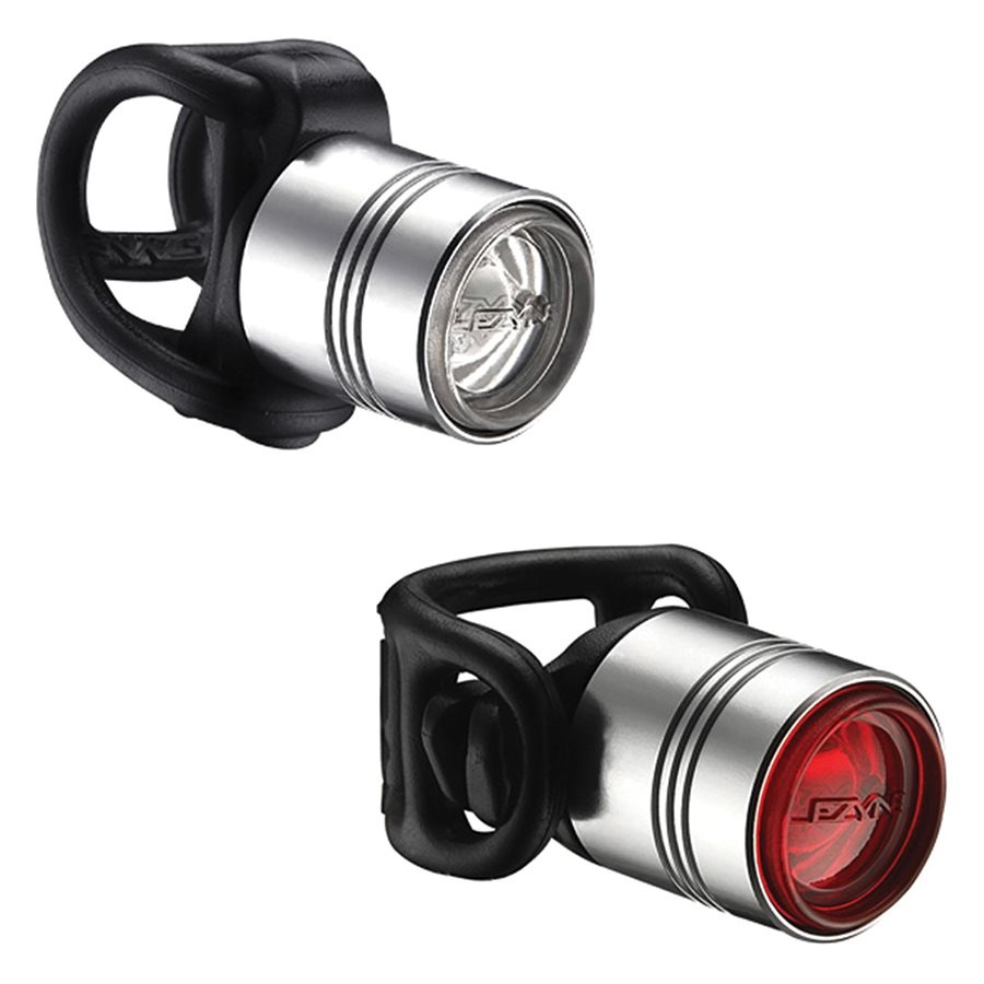 Lezyne, Femto Drive, Light, Set, Silver - Bike Bros.