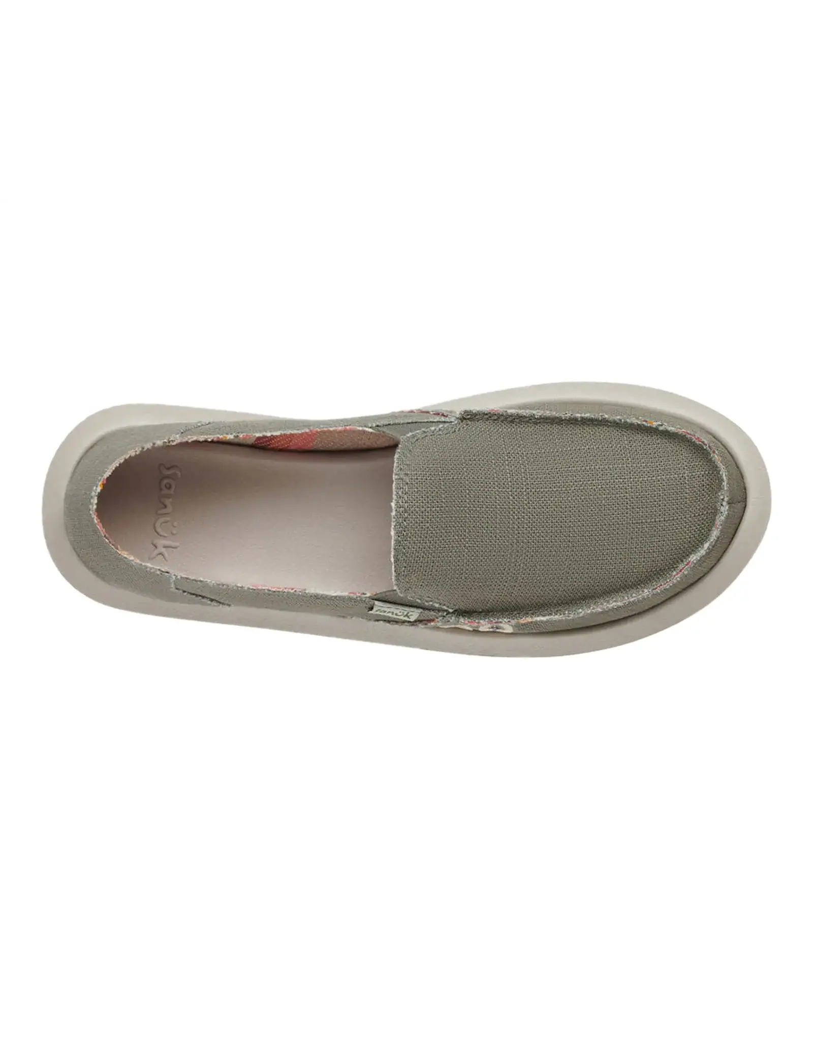 Sanuk W Donna Hemp Smokey Olive Shoe