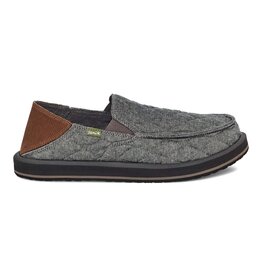 Sanuk M Donny Quilted Charcoal Shoe
