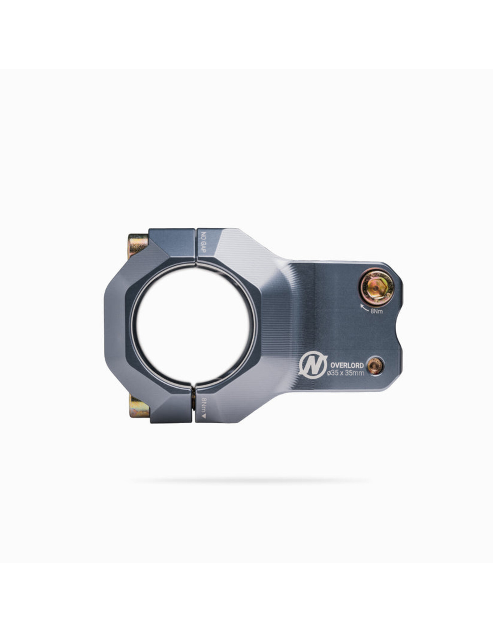 North Shore Billet Overlord 35 AM Stem - 35mm / Pewter NSB