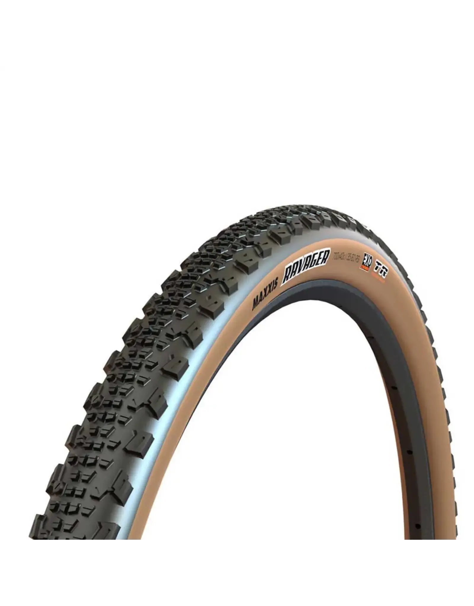 Maxxis 700x40c Ravager Gravel Tire, Fold, TR, Dual, EXO, 60TPI, Tanwall