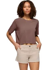 prAna Everyday Crop Tee Womens  Carob