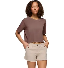 prAna Everyday Crop Tee Womens  Carob