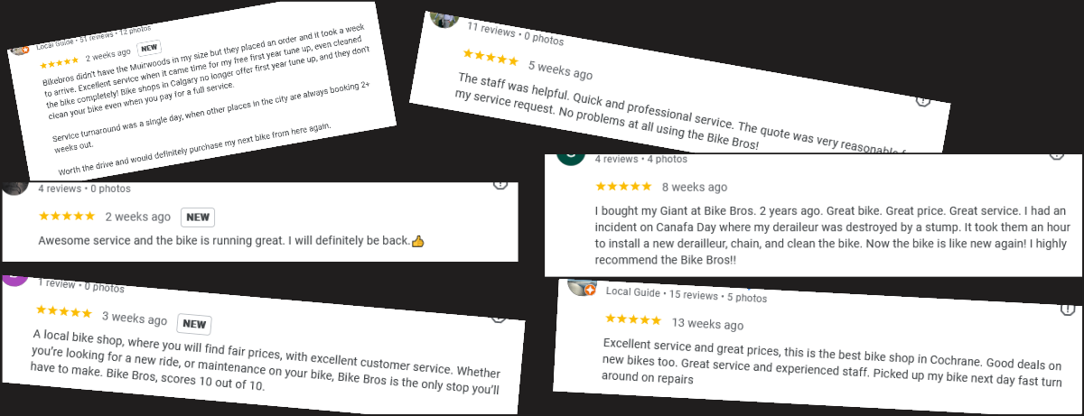 5 star reviews