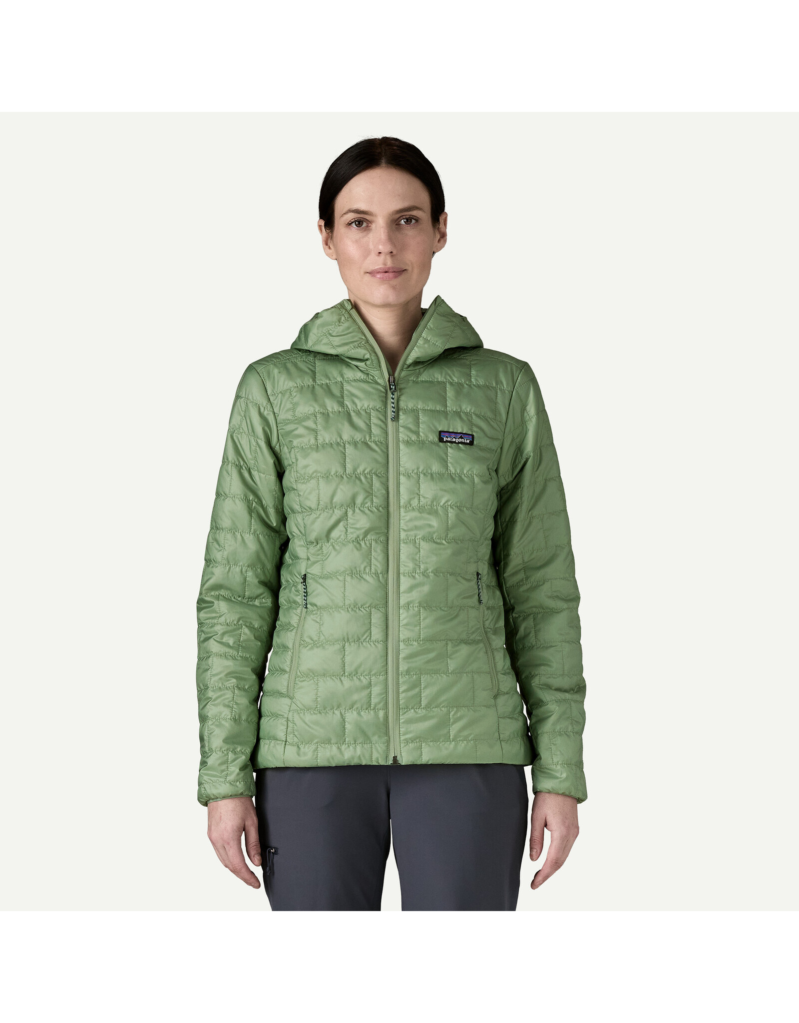 Patagonia Womens Nano Puff Hoody Jacket Ellwood Green